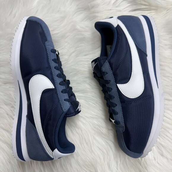 Nike Cortez Nylon Midnight Navy White Womens DZ2795-400 VNDS Sz 8 - Picture 3 of 7